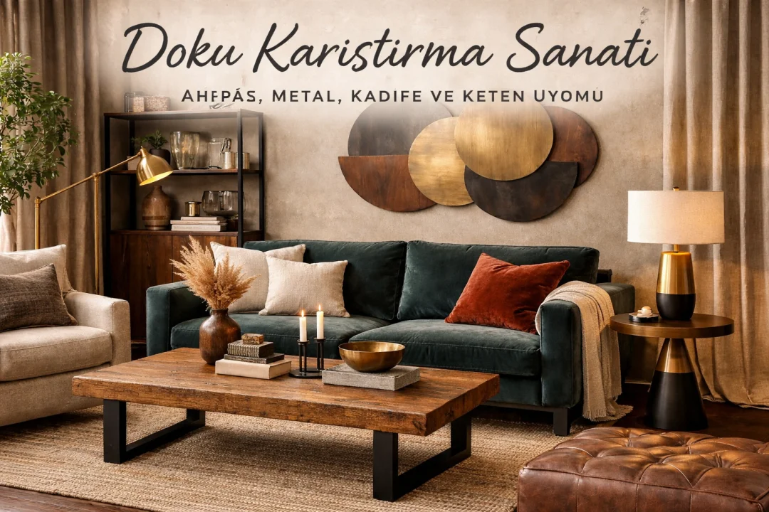 Doku Karıştırma Sanatı: Ahşap, Metal, Kadife ve Keten Nasıl Bir Arada Kullanılır?
