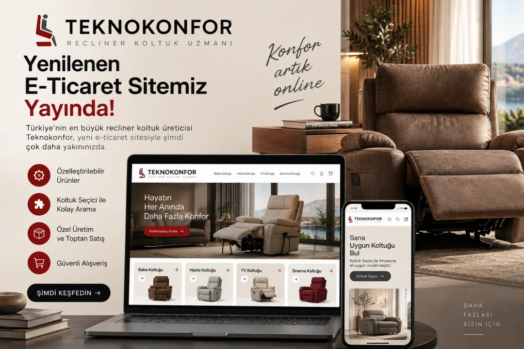 Teknokonfor E-Ticaret Sitesini Yeniledi